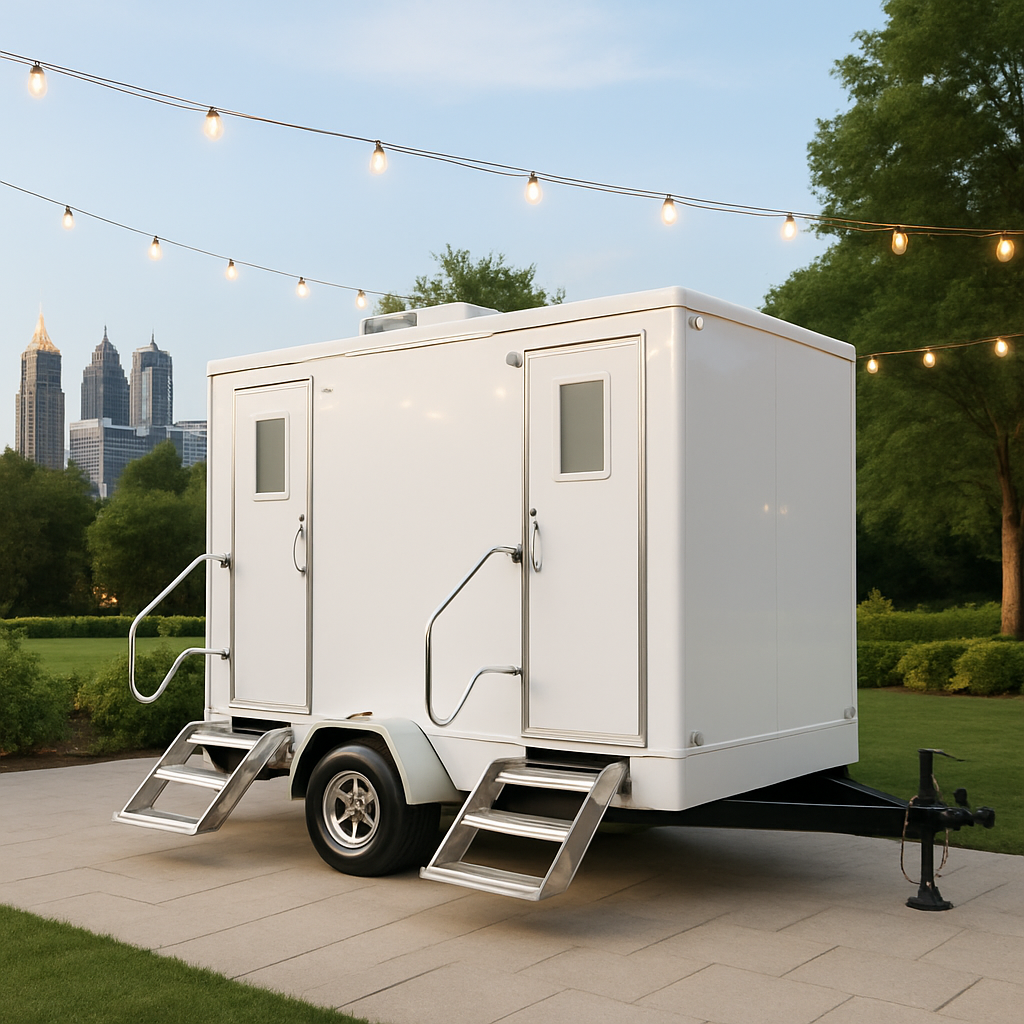 Luxury restroom trailer rentals in Atlanta